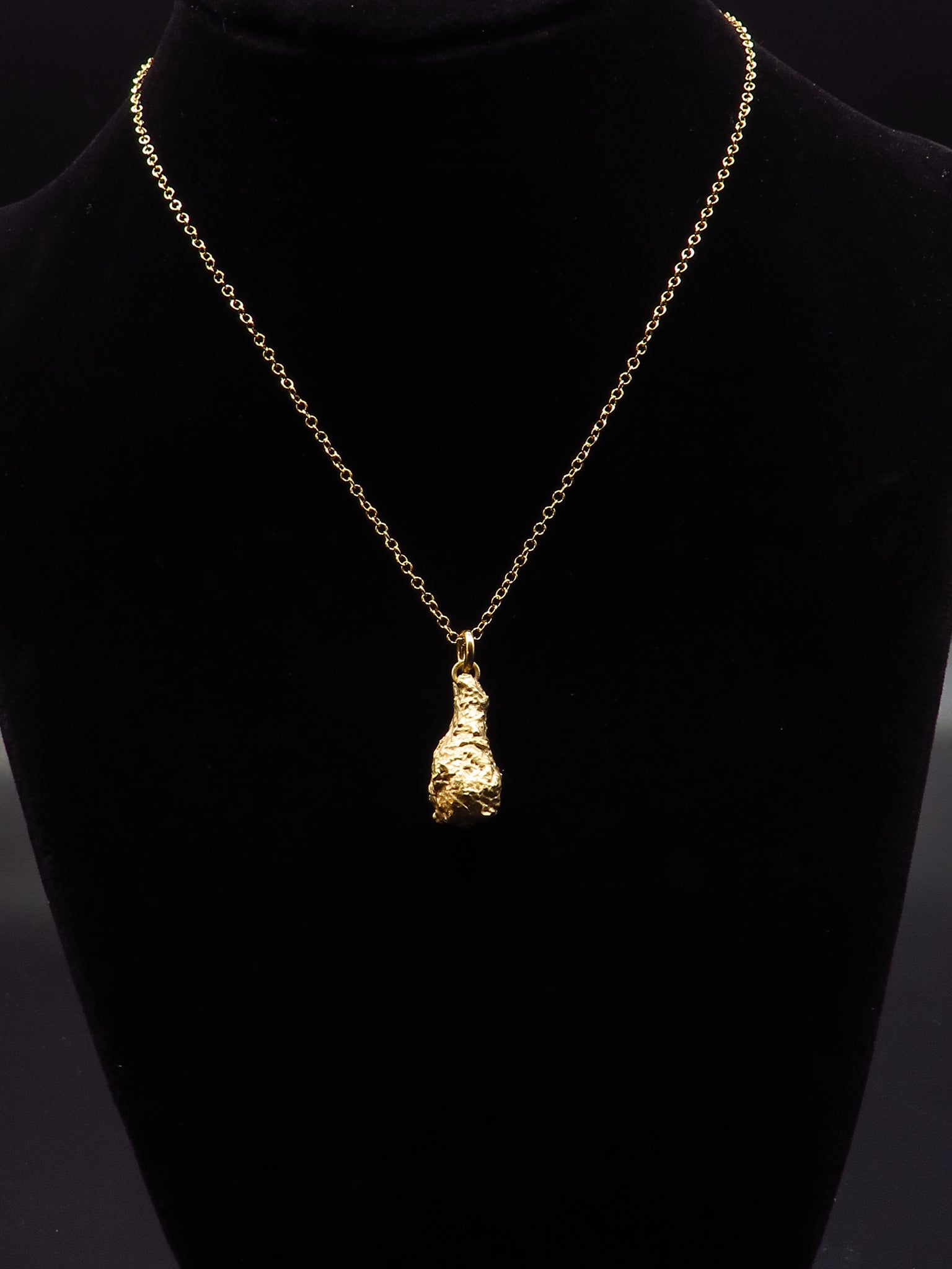 Fried Chicken Pendant - A Culinary masterpiece - Gold Vermeil